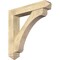 Ekena Millwork Legacy Arts and Crafts Rough Sawn Bracket w/ Offset Brace, Douglas Fir, 8"W x 44"D x 44"H BKT0806X44X44LEC03RDF - alternate 1